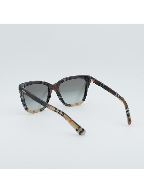 Burberry BE4470 420211 Sunglasses Brown/Check Sand Cat Eye Frame main image 5